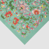 Decompage紙10"x15" -ヴィンテージテキスタイル101 薄葉紙 (詳細)