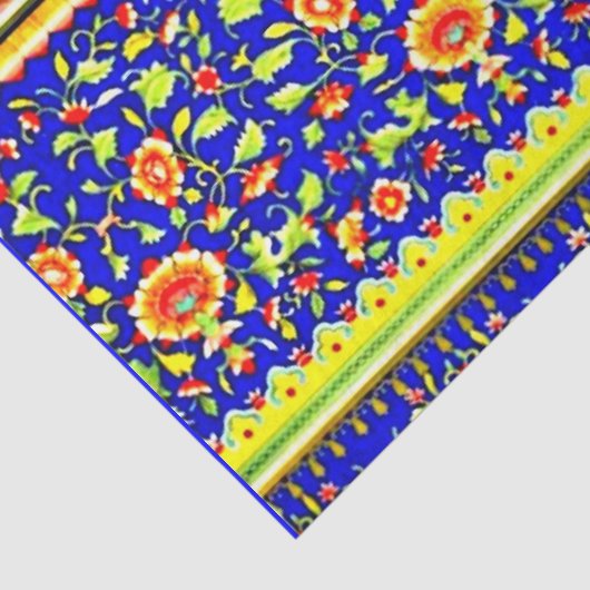 Decompage紙10"x15" -ヴィンテージテキスタイル12 薄葉紙 (詳細)