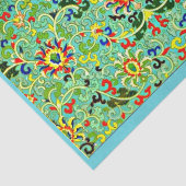 Decompage紙10"x15" -ヴィンテージテキスタイル13 薄葉紙 (詳細)