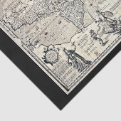 Decompage紙10"x15" -ヴィンテージマップ15 薄葉紙 (詳細)