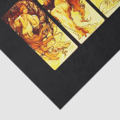 Decompage紙10"x15" - Alphonseミュシャ24 薄葉紙 (詳細)