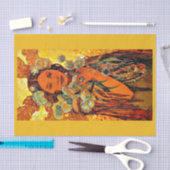 Decompage紙10"x15" - Alphonseミュシャ2 薄葉紙 (クラフト)