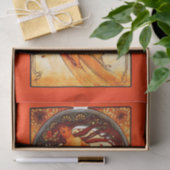 Decompage紙10"x15" - Alphonseミュシャ37 薄葉紙 (ギフト)