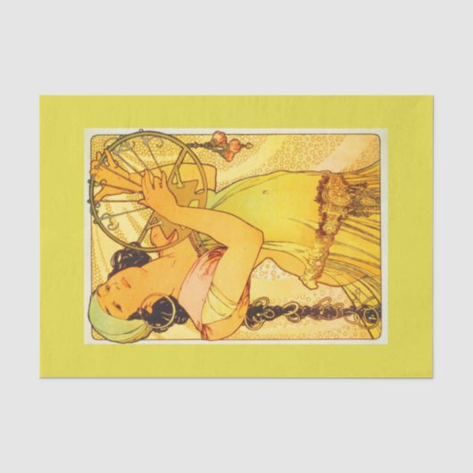 Decompage紙10"x15" - Alphonseミュシャ46 薄葉紙 (正面)