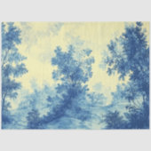 Decompage フランスの Landscape Blue White Palette 薄葉紙 (正面)