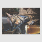 Decompage – 目のパッチを持つ目の猫をギャング –  薄葉紙 (正面)