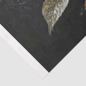 Decompage – 黒に独身のピンクのバラ –  薄葉紙 (詳細)