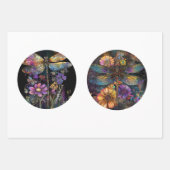 Decompage 12"円丸トンボフローラ ラッピングペーパーシート (正面2)