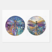 Decompage 12"円形ラウンドトンボ ラッピングペーパーシート (正面3)