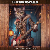 Decompage - A steampunk cat & guitar - 薄葉紙