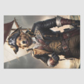 Decompage - Golden Retriever Pirate Dog - 薄葉紙 (正面)