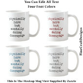 Decompage In My Head引用文カスタム006おもしろい Craft コーヒーマグカップ