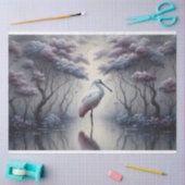 Decompage、Spoonbill Bird、ティッシュペーパー 薄葉紙 (クラフト)