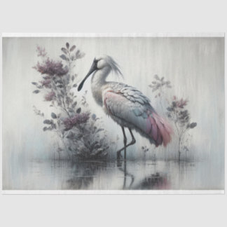 Decompage、Spoonbill Bird、ティッシュペーパー 薄葉紙