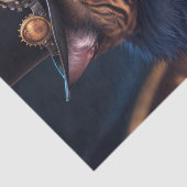 Decompage - Steampunk cat with top hat & guitar - 薄葉紙 (詳細)