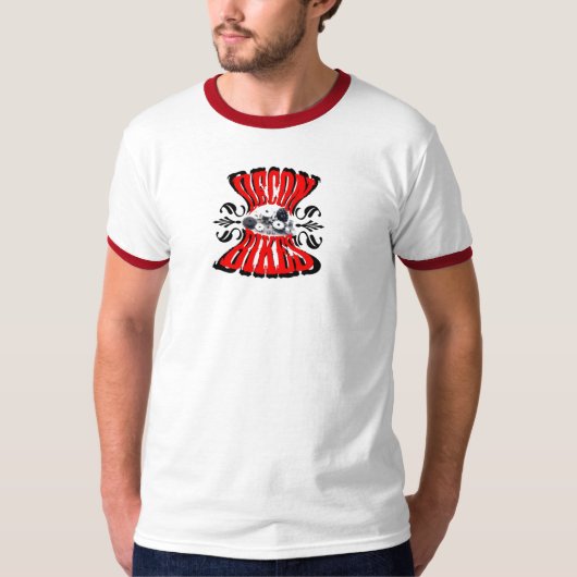 deconはギアを自転車に乗ります tシャツ (正面)