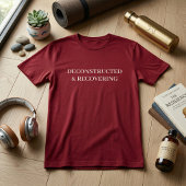 Deconstructed & Recovering Oversized Gym | Maroon Tシャツ