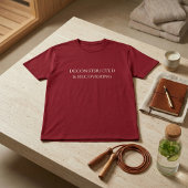 Deconstructed & Recovering Oversized Gym | Maroon Tシャツ