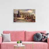 Deconstructed Rosslyn Chapel キャンバスプリント (インサイチュ (リビング))