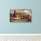 Deconstructed Rosslyn Chapel キャンバスプリント (インサイチュ (ウッドフロア))