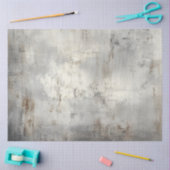 Decopageテクスチャ付きグレーの白フェイク背景 薄葉紙 (クラフト)