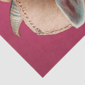 Decopageヤギお洒落ピンクの背景 薄葉紙 (詳細)