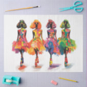 Decopage標準お洒落ポードルファッション表示 薄葉紙 (クラフト)