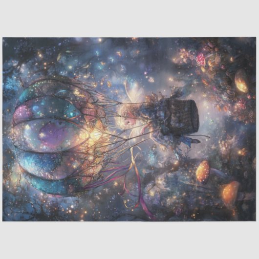 Decopage お洒落 Fair in Balloon 薄葉紙 (正面)