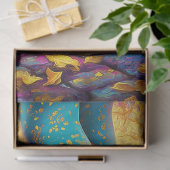 Decopage お洒落 Red Bootsファンタジー・アートワーク 薄葉紙 (ギフト)