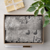 Decopage フェイク Music Backgroundテクスチャ付きノート 薄葉紙 (ギフト)