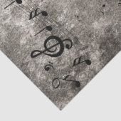 Decopage フェイク Music Backgroundテクスチャ付きノート 薄葉紙 (詳細)