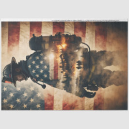 Decopage Centralによる火炎の組織への 薄葉紙