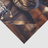 Decopage - Pirate steampunk cat drink beer - 薄葉紙 (詳細)