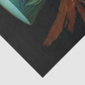 Decopage Steampunk Owl Dark Background 薄葉紙 (詳細)