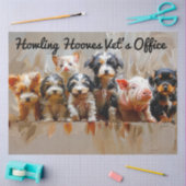 Decopage Vet's Office パーソナライズされた Animal Photos 薄葉紙 (クラフト)