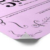 Decorユニバーサル従業員の記念日の証明書 ポスター (角)