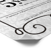 Decorユニバーサル従業員の記念日の証明書 ポスター (角)