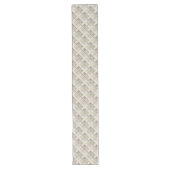 Decor用ニュートラルジオメトリテーブルラモダンンナ ロングテーブルランナー (正面)