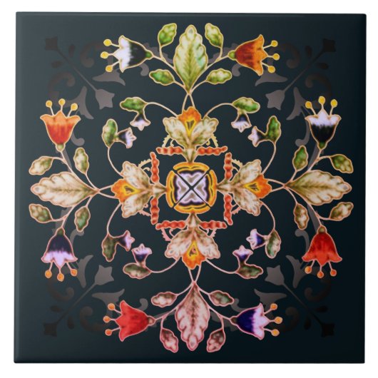 Décor Ceramic Tile - Fiori タイル (正面)