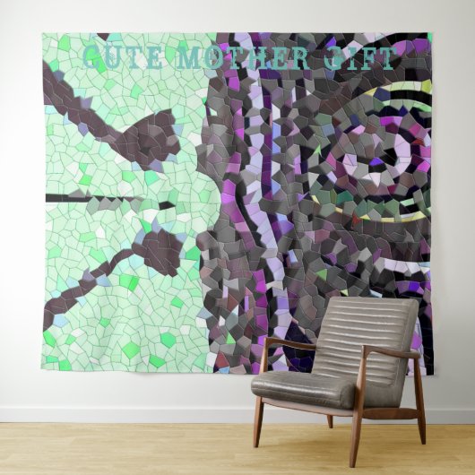 DECOR_Room_CUTEマザーギフト_SAGE_RMDESIGNFLO55 タペストリー (インサイチュ(横))