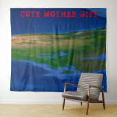 DECOR_Room_CUTE母ギフト_DARKBLUE_RMDESIGNFLO55 タペストリー (インサイチュ(横))