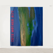 DECOR_Room_CUTE母ギフト_DARKBLUE_RMDESIGNFLO55 タペストリー (正面)