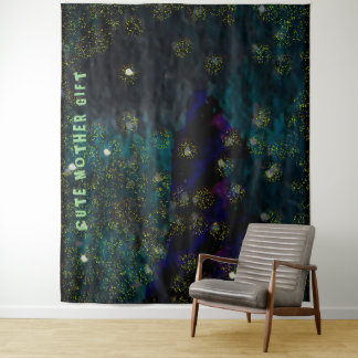 DECOR_Room_CUTE MOTHER GIFT_blue _RMDESIGNFLO55 タペストリー
