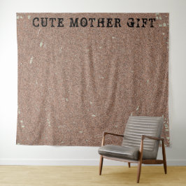 DECOR_Room_CUTE MOTHER GIFT_BROWN_RMDESIGNFLO55 タペストリー