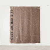 DECOR_Room_CUTE MOTHER GIFT_BROWN_RMDESIGNFLO55 タペストリー (正面)