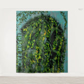 DECOR_Room_CUTE MOTHER GIFT_GREEN_RMDESIGNFLO55 タペストリー (正面)