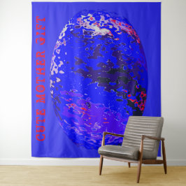 DECOR_Room_CUTE MOTHER GIFT_IMG_BLUE_RMDESIGNFLO55 タペストリー