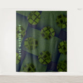 DECOR_Room_CUTE MOTHER GIFT_olive_RMDESIGNFLO55 タペストリー (正面)