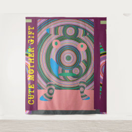 DECOR_Room_CUTE MOTHER GIFT_PINK_RMDESIGNFLO55 タペストリー