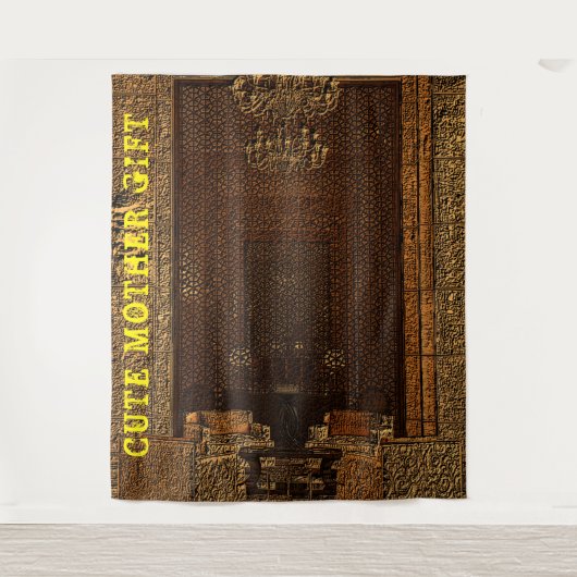 DECOR_Room_CUTE MOTHER GIFT_YELLOW_RMDESIGNFLO55 タペストリー (正面)